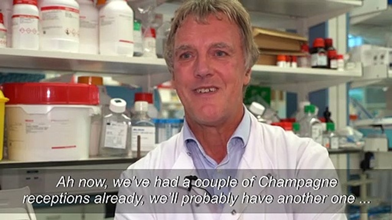 British Nobel winning scientist celebrates 'greatest honour'