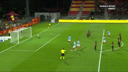 Le penalty de Simon Banza et le 4e but du RC Lens / Ligue 2 - 9ème journée