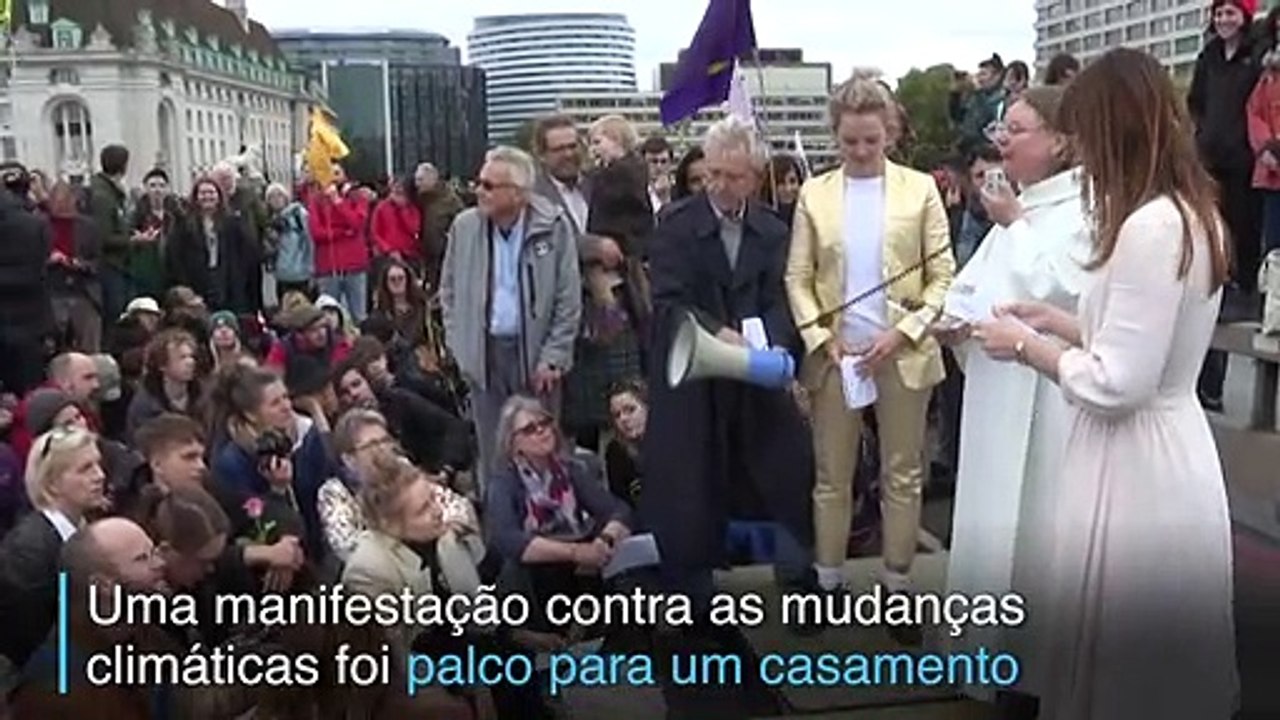Casamento no protesto