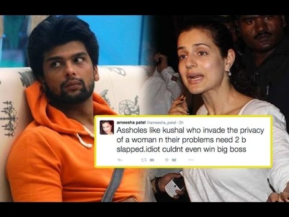 Ameesha Patel Abuses Kushal Tandon On Twitter | Watch Video | SpotboyE