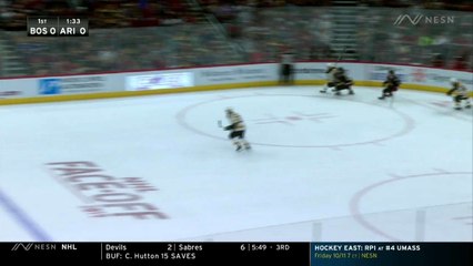 Brad Marchand Finds Seam For First Goal Of Season In Bruins Win Vs. Coyotes