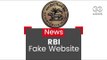 RBI Warns Against Fake Website