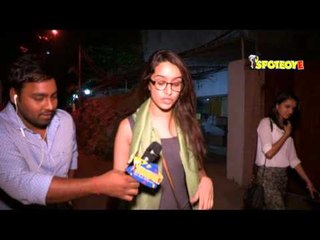 Shraddha Kapoor SPOTTED during DUBBING of her movie 'Baaghi' | SpotboyE