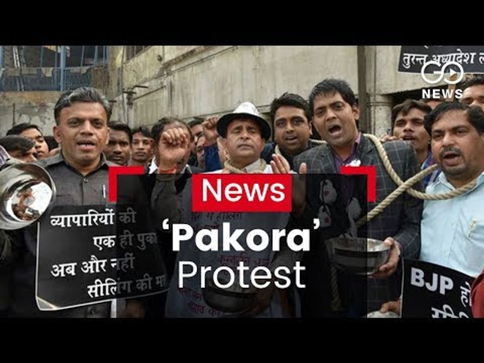 'Pakora' Protest In Kanpur