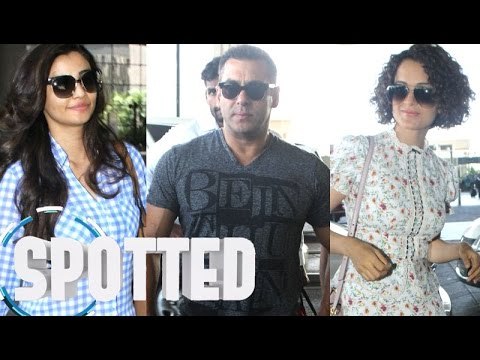 SPOTTED! 'Sultan' Salman Khan ARRIVES at the Mumbai airport | Kangana Ranaut & Daisy Shah