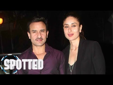 SPOTTED! Kareena with a yummy bag & Saif with bandages | Watch Video