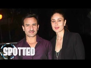 SPOTTED! Kareena with a yummy bag & Saif with bandages | Watch Video