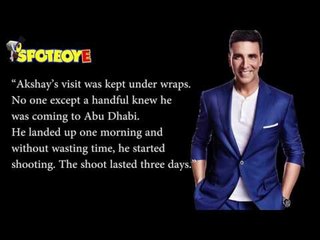 Akshay Kumar spotted wearing a skirt in Abu Dhabi