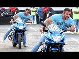 Salman Khan's DANGEROUS BIKE STUNTS On Mumbai Roads (VIDEO)