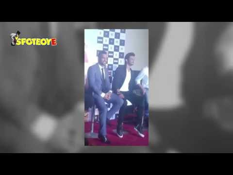 A dashing Mahendra Singh Dhoni and Sushant Singh Rajput at the trailer launch of MS Dhoni | SpotboyE