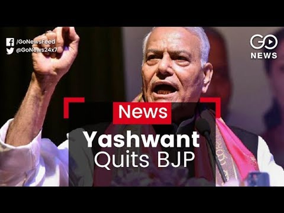 Yashwant Sinha Quits BJP