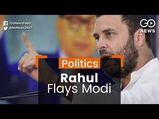 Rahul Flays Modi