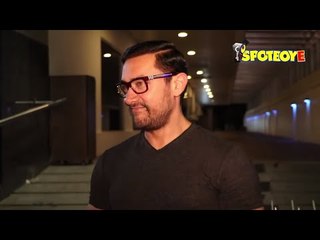 Spotted: Aamir Khan having  an OOPS Moment in front of the Media