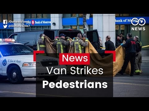 Van Strikes Pedestrians