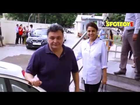 SPOTTED: Rishi Kapoor with Wife Neetu Kapoor Watching 'PINK' Movie | SpotboyE