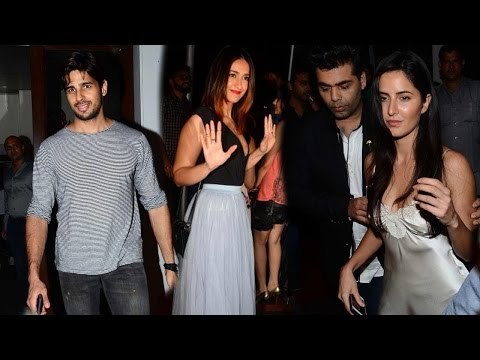 SPOTTED: Katrina Kaif, Sidharth Malhotra, Ileana and others Party Hard with Karan Johar