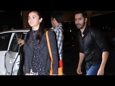 Alia Bhatt and Varun Dhawan Leaves for Badrinath Ki Dulhania Shoot | SpotboyE