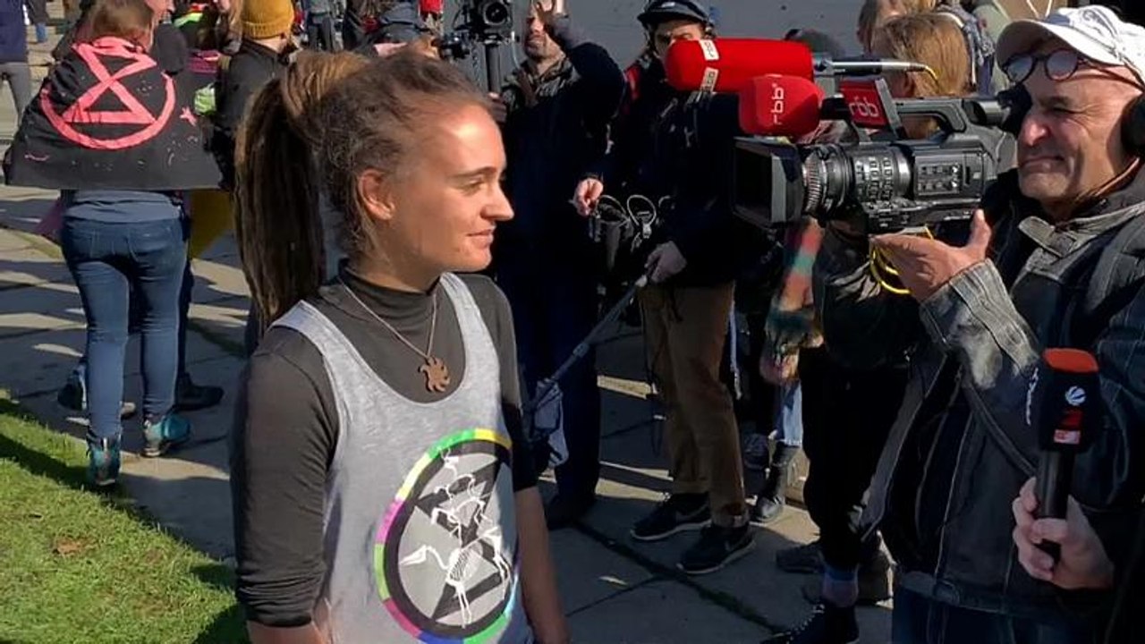 Klimaprotest mit Carola Rackete