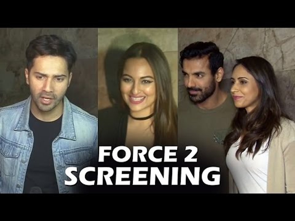 Force 2 Special Screening | John Abraham, Sonakshi SInha, Varun Dhawan | SpotboyE