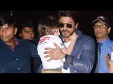 Shahrukh Khan Spotted with his Son AbRam at the Airport | SpotboyE