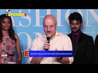 Anupam Kher Lashes Out At A Netizen For Mocking His Association With BJP | Bollywood News