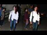 Twinkle Khanna Spotted After a Screening of a Movie | SpotboyE