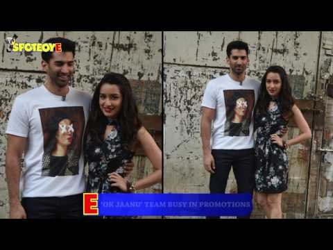 Shraddha Kapoor and Aditya Roy Kapur Busy Promoting 'Ok Jaanu' | SpotboyE