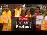 TDP MPs Protest At Parliament