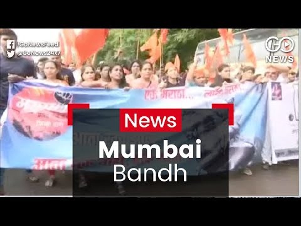 Maratha Stir Shutdowns Mumbai
