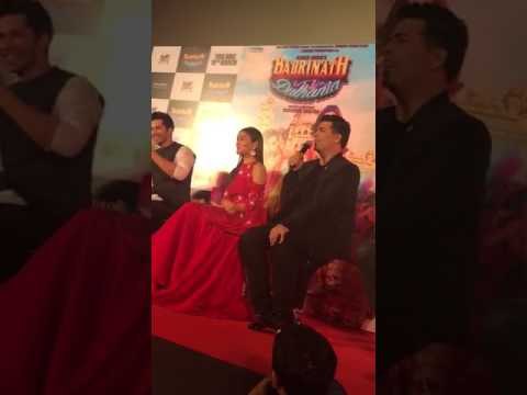 Karan Johar in a fun mood at Badrinath Ki Dulhania Trailer Launch | SpotboyE