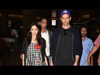 Hrithik Roshan and Yami Gautam Return from Dubai after Promoting Kaabil  | SpotboyE