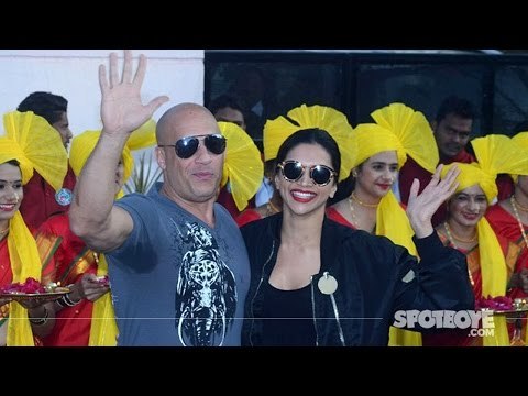 Deepika Padukone Welcomes Vin Diesel In India at the Airport | xXx: Return Of Xander Cage | SpotboyE