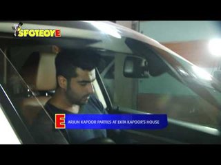 Download Video: Arjun Kapoor Parties at Ekta Kapoor's House | SpotboyE