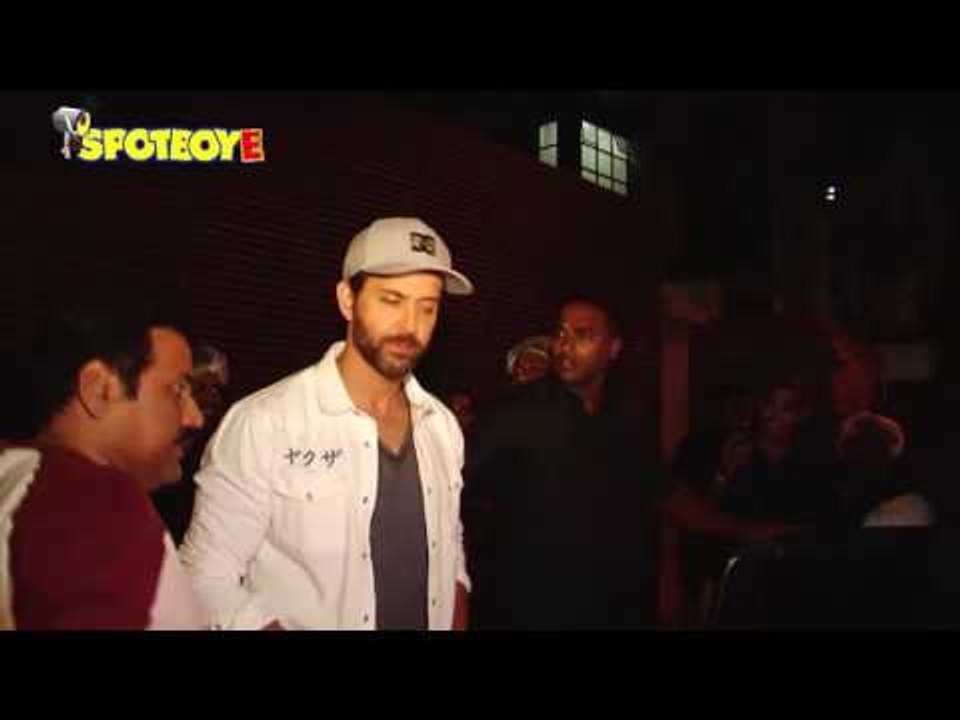 Hrithik Roshan Spotted Post Dinner at a Restaurant | SpotboyE