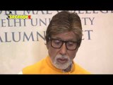 UNCUT- Amitabh Bachchan honored at his Alma Mater Kirori Mal College | SpotboyE
