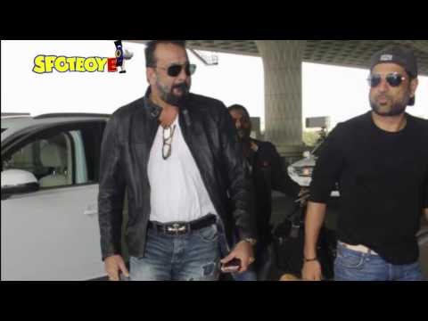 SPOTTED: Sanjay Dutt & Aditi Rao Hydari leave for Agra to Shoot for their upcoming film BHOOMI