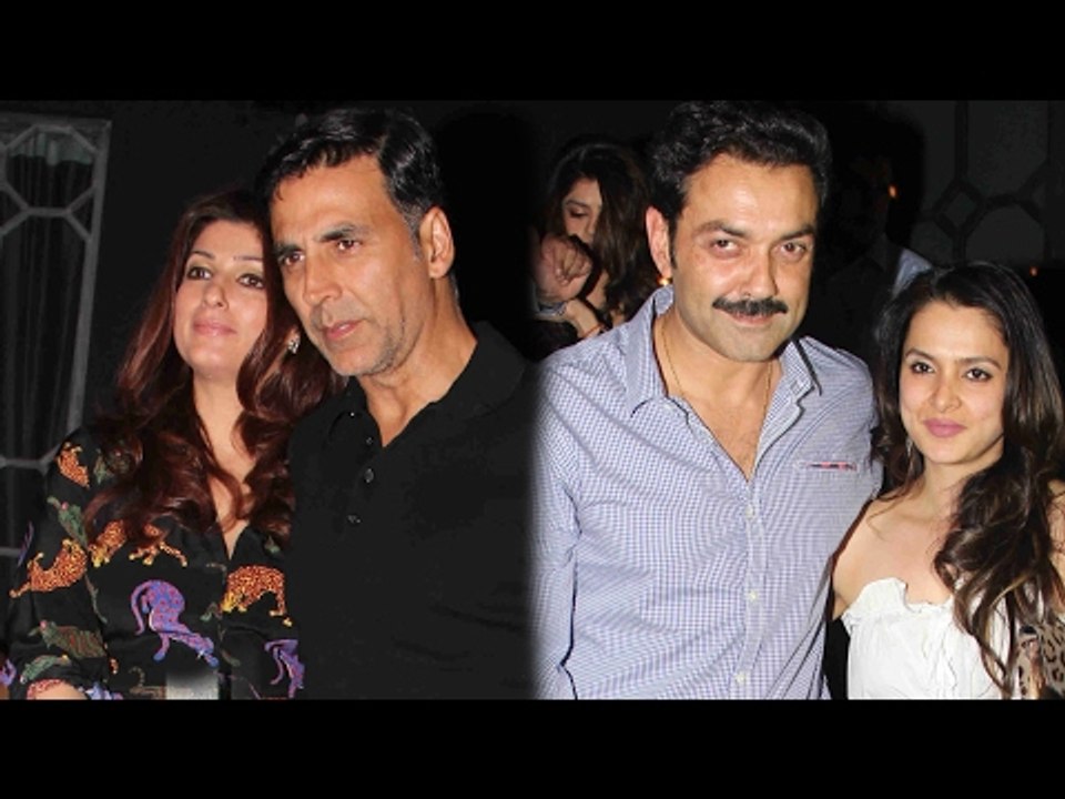 Akshay Kumar,Twinkle Khanna, Bobby Deol SPOTTED having Dinner Together at a Restaurant | SpotboyE