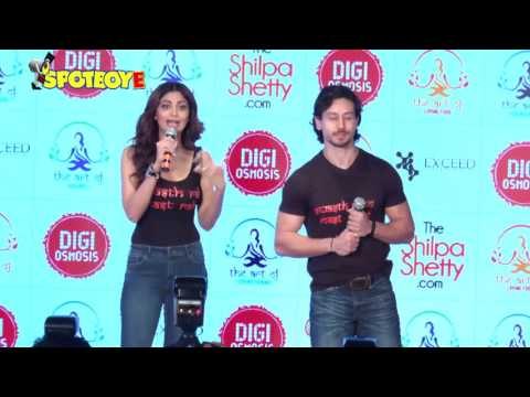 UNCUT- Shilpa Shetty launches her own wellness series by Tiger Shroff | SpotboyE