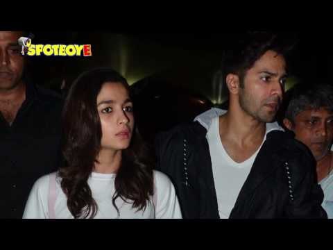 SPOTTED: Alia Bhatt and Varun Dhawan At the Airport | SpotboyE