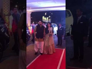 Aftaab Shivdasani with Wife at Neil's wedding reception | SpotboyE