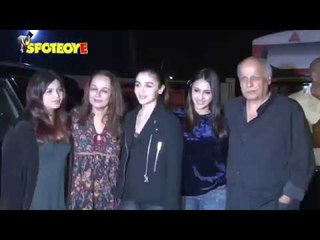 Alia Bhatt, Karan Johar, Varun-Natasha at the Screening of Badrinath Ki Dulhania | SpotboyE