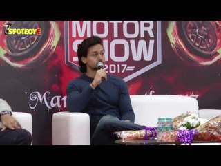 UNCUT- Tiger Shroff At Mumbai International Motor Show 2017 | SpotboyE