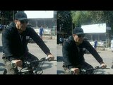 Salman Khan Cycling In Goregaon for Tubelight Movie | SpotboyE