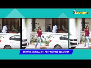 SPOTTED: Kriti Sanon Post Meeting in Bandra | SpotboyE