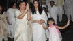 Aishwarya Rai's Mother Joint Hands after the Prayer Meet of Krishnaraj Rai | SpotboyE