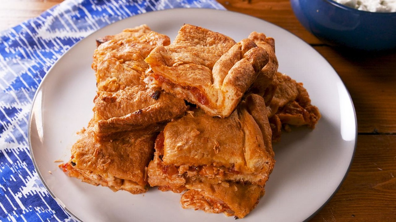 Buffalo Chicken Crescent Squares Will Be Gone Before Halftime