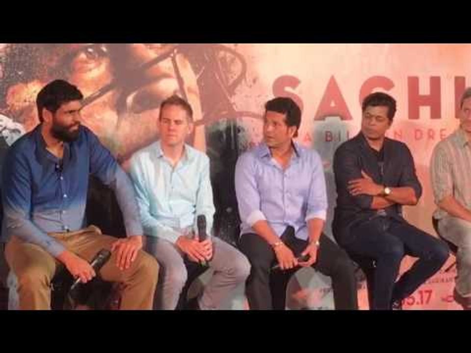 Sachin Tendulkar talks about old marathi Films at 'Sachin' trailer Launch | SpotboyE
