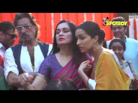 Jackie Shroff, Shraddha Kapoor at the inauguration of Pandit Pandharinath Marg in Juhu | SpotboyE