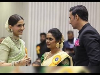 Akshay Kumar and Sonam Kapoor Awarded at the National Film Awards | SpotboyE
