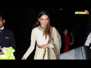 SPOTTED- Deepika Padukone Stuns in a Floor length Anarkali | SpotboyE